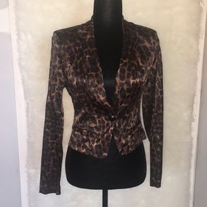Charlotte Russe animal print blazer